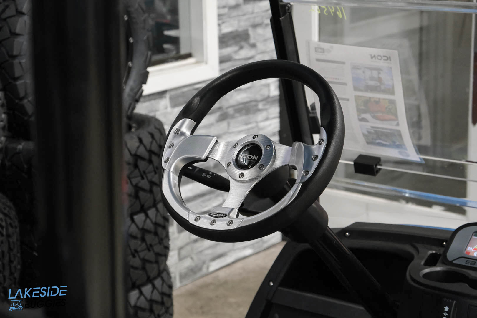 2024  Icon EV  I40 Caribbean Blue  4 Passenger PN# LT-A0164562 -  Icon EV at LakesideBuggies.com