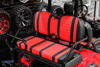 2024 ICON i40L - Rojo antorcha - Carro de golf elevado para 4 pasajeros 