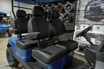 2025 VIBE EV - FLEX 4F Laguna Blue Carrito de golf legal para calle con 4 pasajeros delanteros