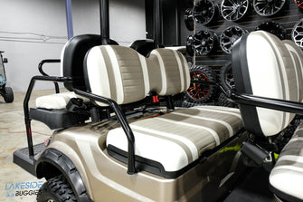 ICON i60L 2023 - Champán / Asientos de dos tonos - Auto de golf elevado para 6 pasajeros 