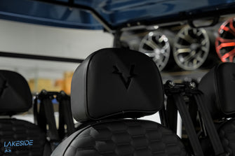 2025 VIBE EV - FLEX 4F Laguna Blue Carrito de golf legal para calle con 4 pasajeros delanteros