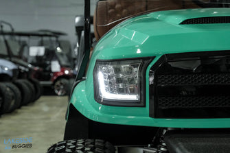 2024 Kodiak Defender Teal  Lifted  4 Passenger Golf Cart PN# 4C9KSB1D6PG647223 -  Kodiak EV at LakesideBuggies.com