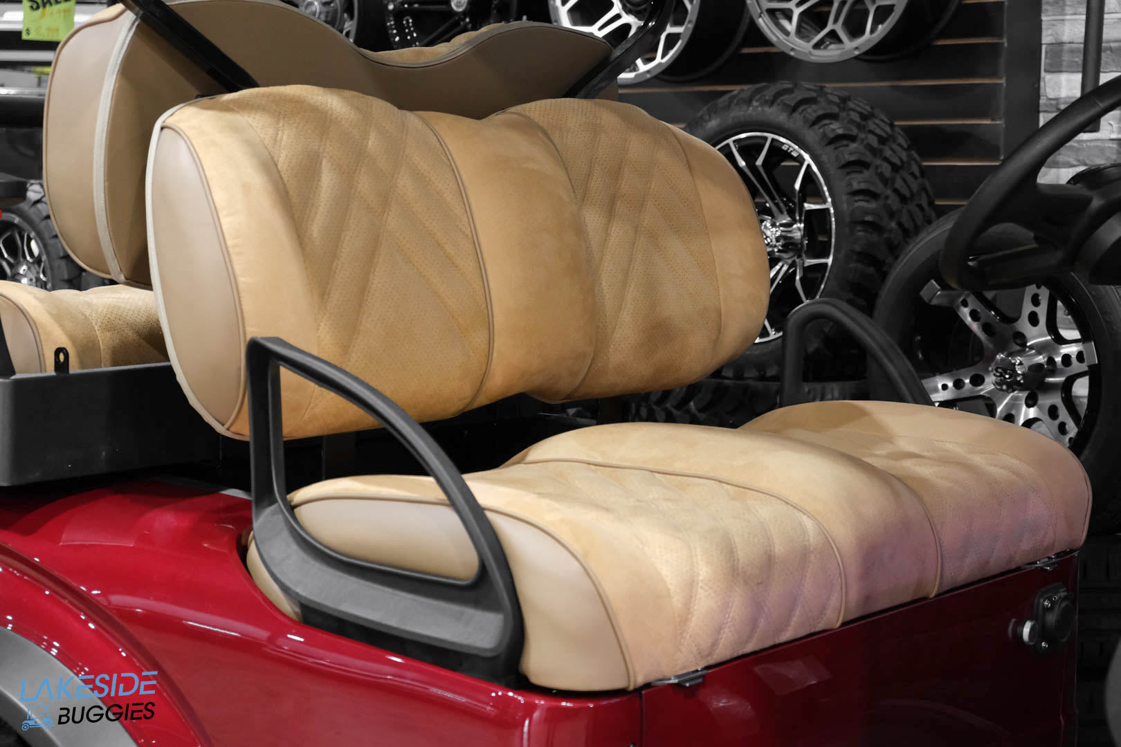 2024  MadJax  X Series Gen 2  Cherry Red Metallic  Honey Suede Seats  LIfted PN# 2333ST204S003322 -  MadJax at LakesideBuggies.com