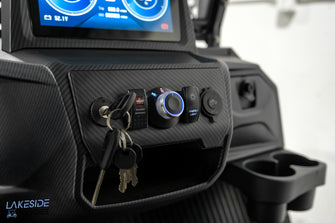2025 VIBE EV - FLEX 4F Laguna Blue Carrito de golf legal para calle con 4 pasajeros delanteros