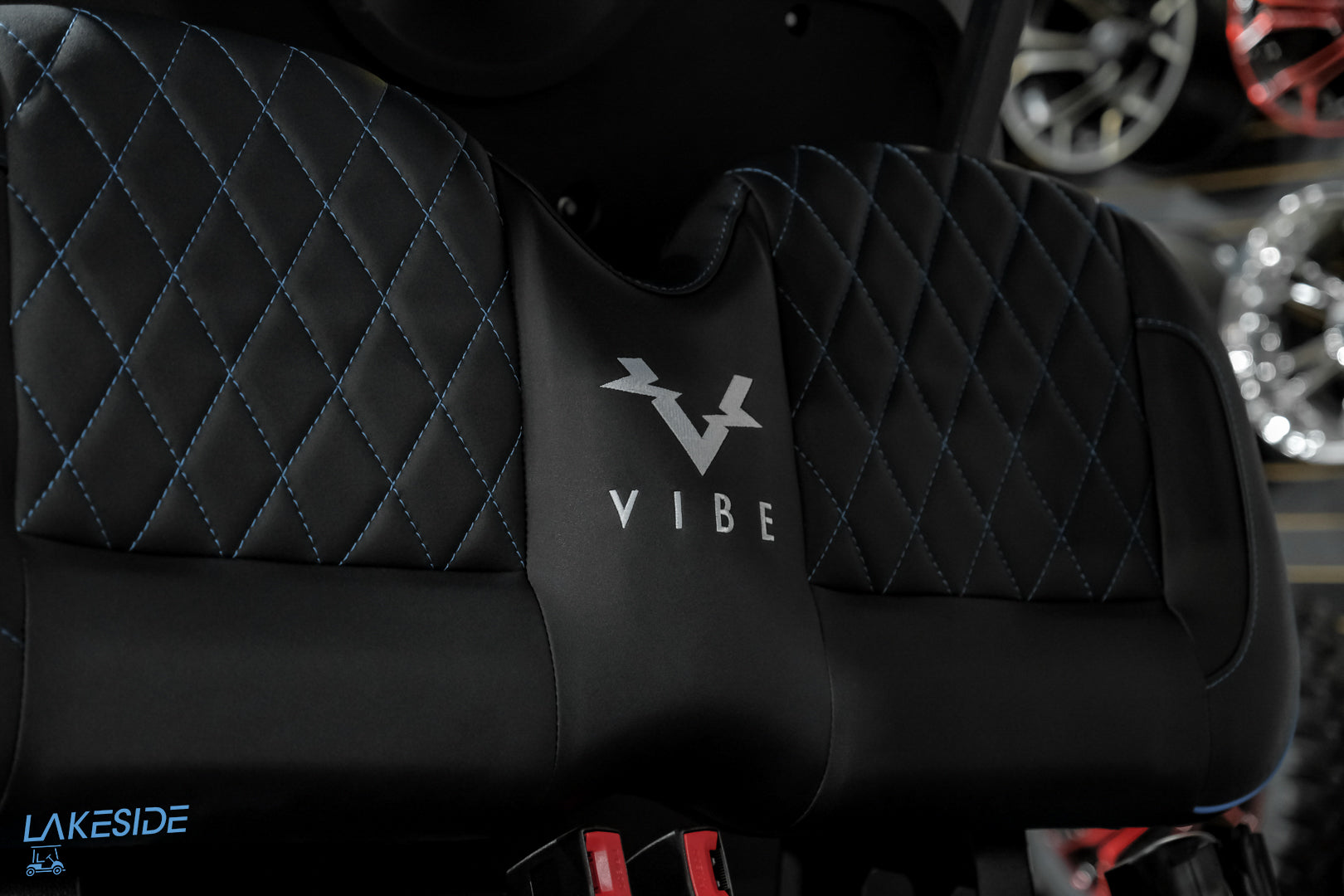 2025 VIBE EV - EV4  Ocean Breeze Blue 4 Passenger Street Legal Golf Cart -  Vibe EV at LakesideBuggies.com