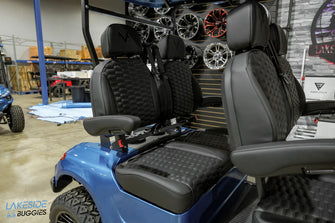 2025 VIBE EV - FLEX 4F Laguna Blue Carrito de golf legal para calle con 4 pasajeros delanteros