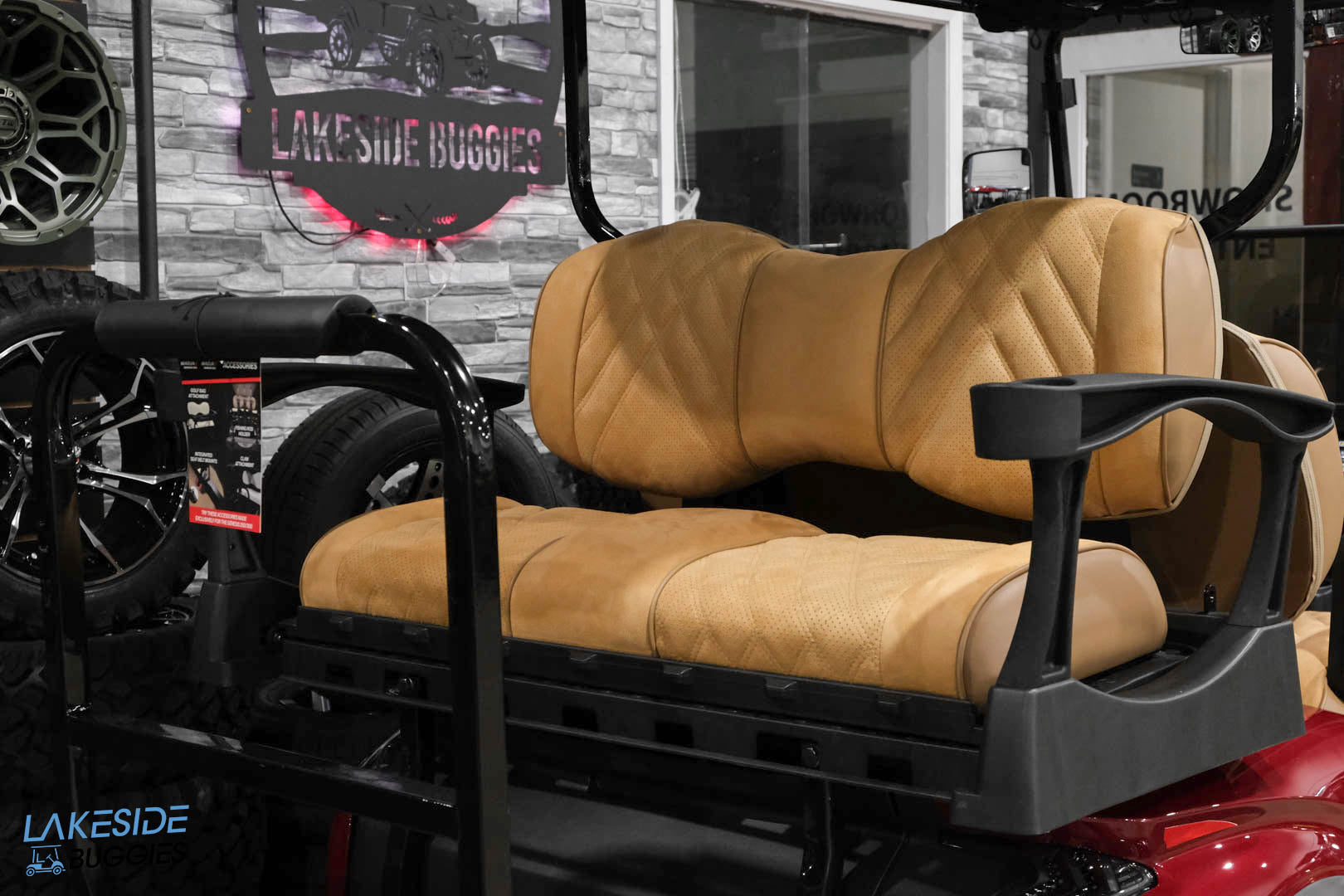 2024  MadJax  X Series Gen 2  Cherry Red Metallic  Honey Suede Seats  LIfted PN# 2333ST204S003322 -  MadJax at LakesideBuggies.com