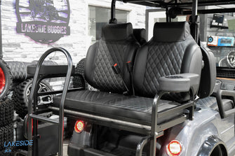 2024 EPIC E40L Charcoal  Lifted 4 Passenger Golf Cart