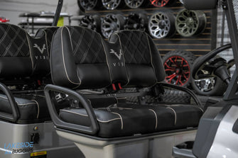 2025 VIBE EV  - EV4F  Blade Silver 4 Forward Passenger Street Legal Golf Cart -  Vibe EV at LakesideBuggies.com