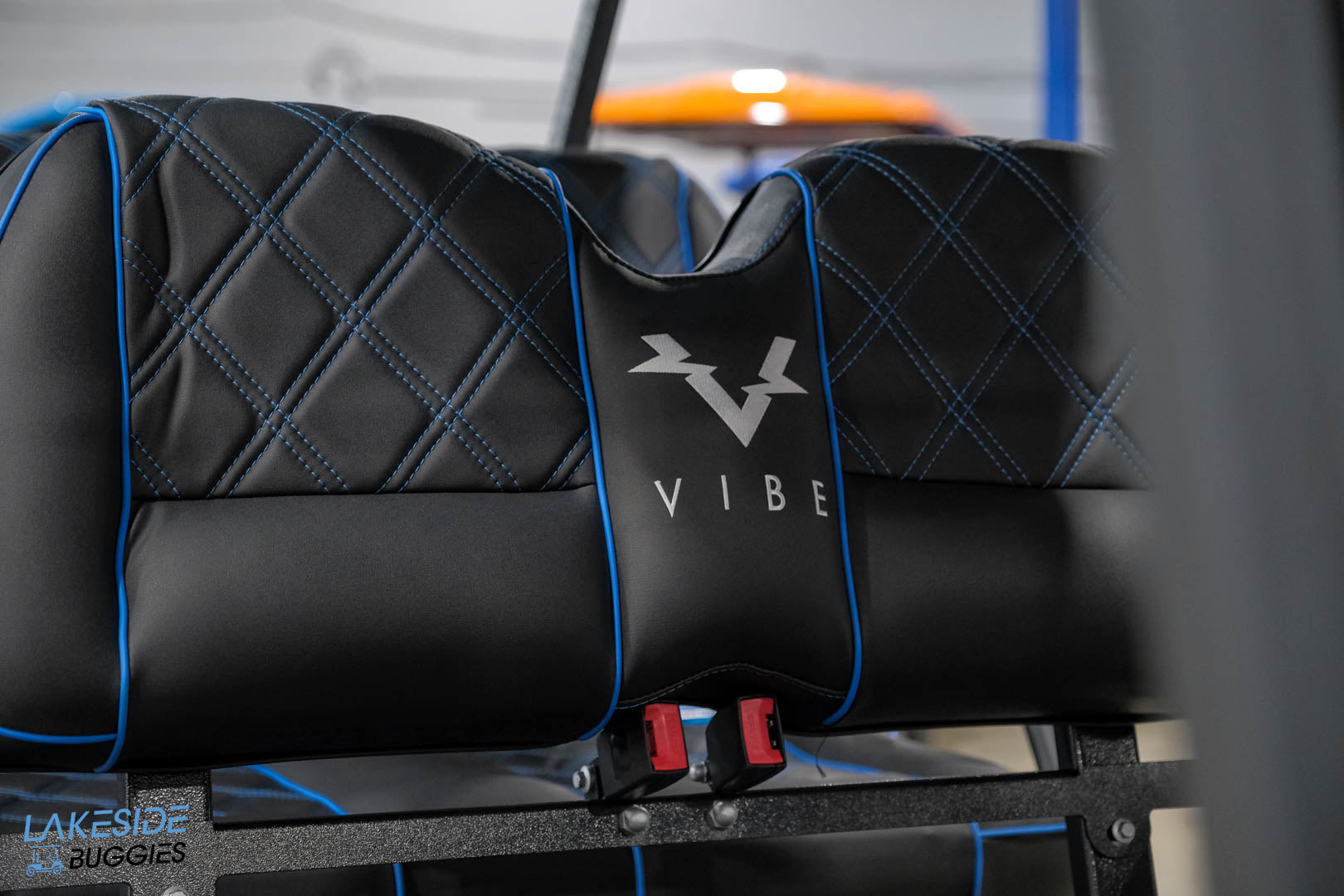 2025 VIBE EV - EV4F  Ocean Breeze Blue 4 Forward Passenger Street Legal Golf Cart -  Vibe EV at LakesideBuggies.com