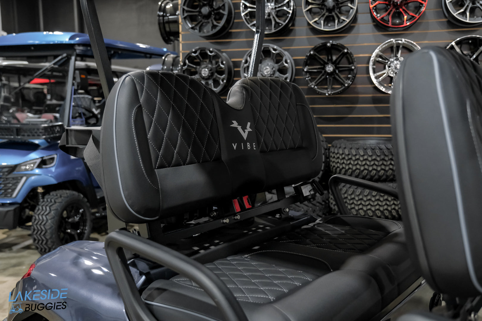 2025 VIBE EV - EV4F  Charcoal 4 Forward Passenger Street Legal Golf Cart -  Vibe EV at LakesideBuggies.com
