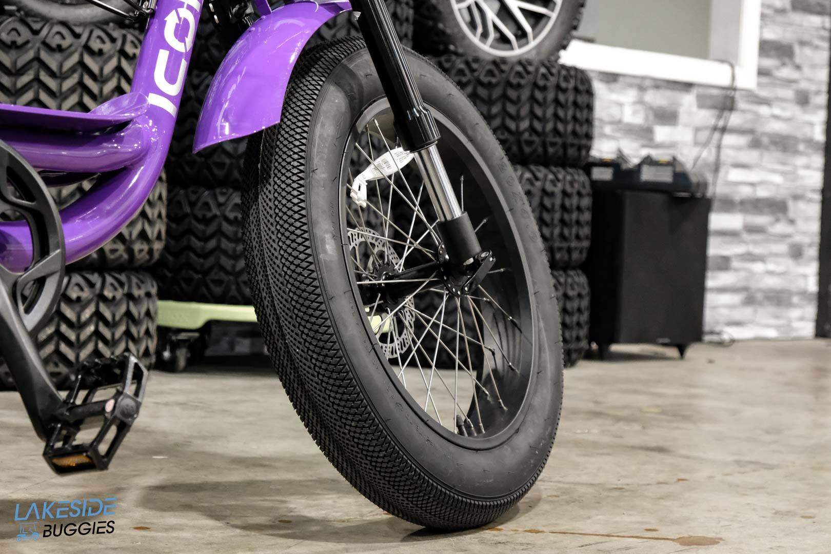 2023 Icon EV Electric Bicycle Purple PN# 165322320000646 -  ICON at LakesideBuggies.com