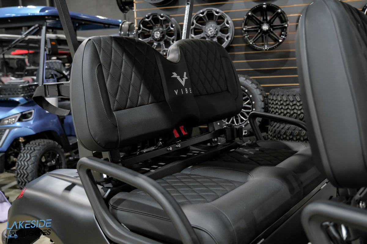 2025 VIBE EV - FLEX 4F  Matte Black Special Edition 4 Forward Passenger Street Legal Golf Cart -  Vibe EV at LakesideBuggies.com