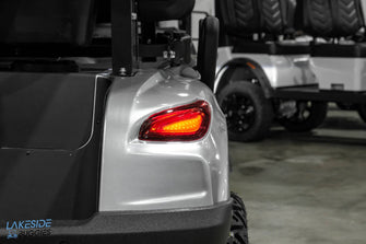 2025 VIBE EV - FLEX 4F  Blade Silver 4 Forward Passenger Street Legal Golf Cart -  Vibe EV at LakesideBuggies.com