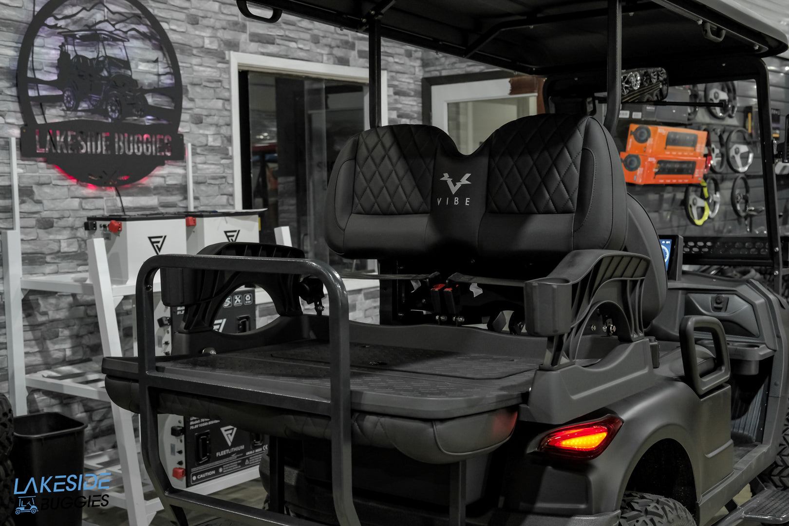 2025 VIBE EV - EV4  Matte Black Special Edition 4 Passenger Street Legal Golf Cart -  Vibe EV at LakesideBuggies.com