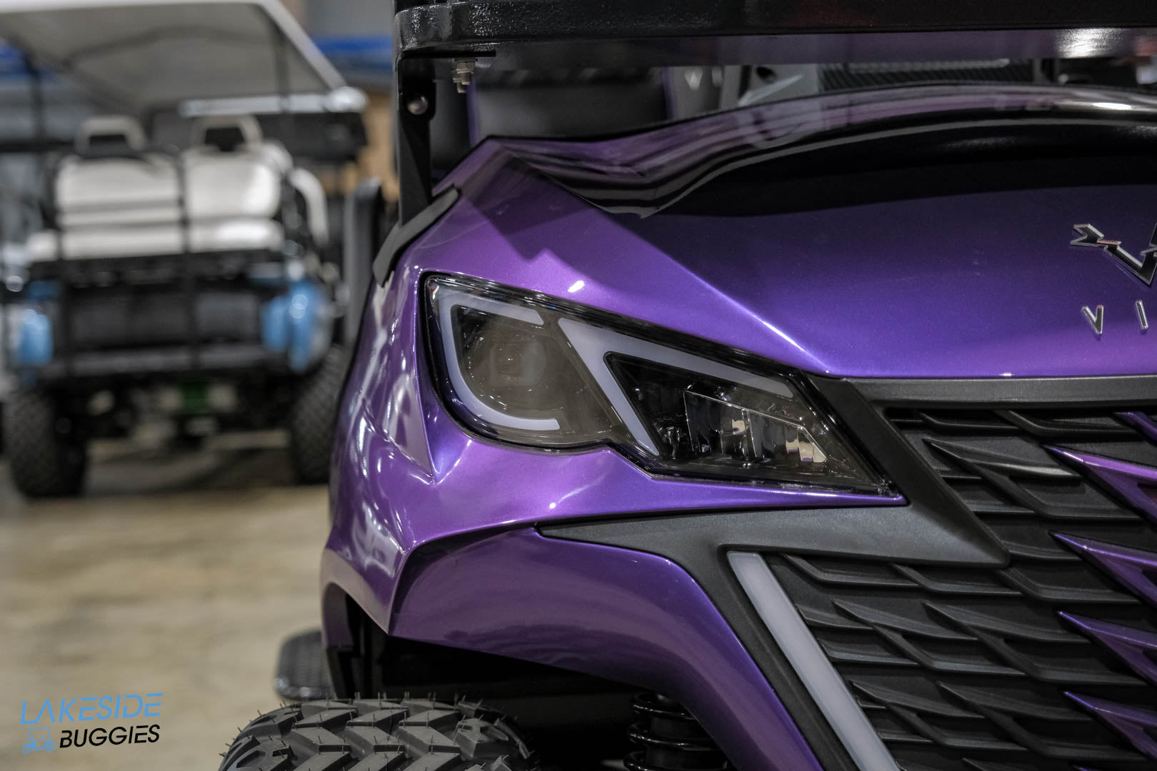 2025 VIBE EV - EV4F  Passion Purple 4 Forward Passenger Street Legal Golf Cart -  Vibe EV at LakesideBuggies.com