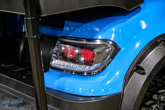 2023 ICON i40L  Custom Build Carribean Blue Lithium  Lifted 4 Passenger Golf Car PN# LT-A0130877