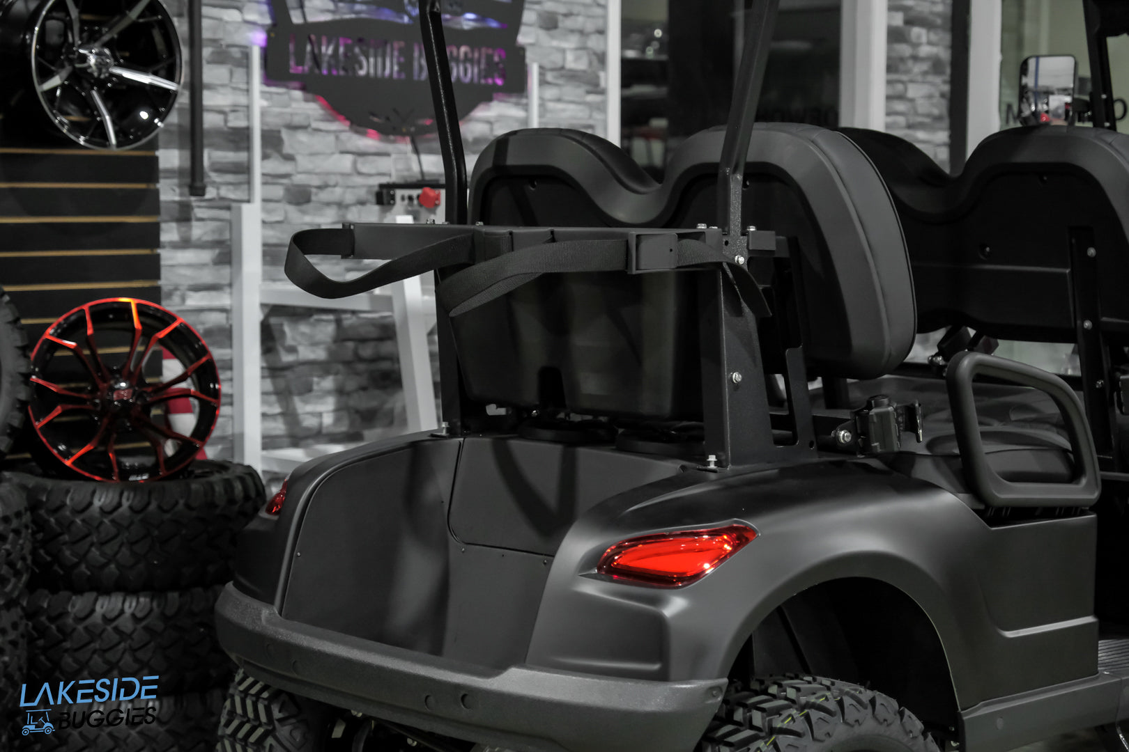 2025 VIBE EV  - EV4  Matte Black Limited Edition 4 Forward Passenger Street Legal Golf Cart -  Vibe EV at LakesideBuggies.com