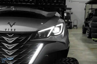 2025 VIBE EV - EV4  Blade Silver 4 Passenger Street Legal Golf Cart -  Vibe EV at LakesideBuggies.com