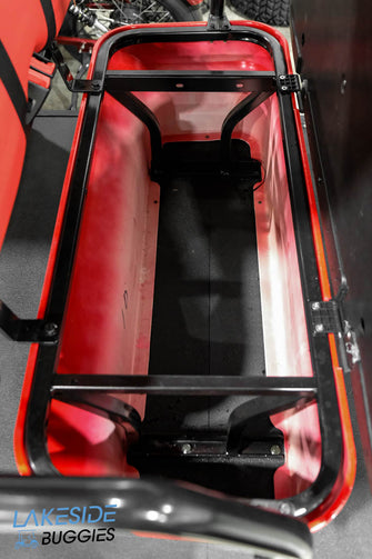 ICON i60L 2023 - Rojo antorcha / Asientos de dos tonos - Auto de golf elevado para 6 pasajeros 