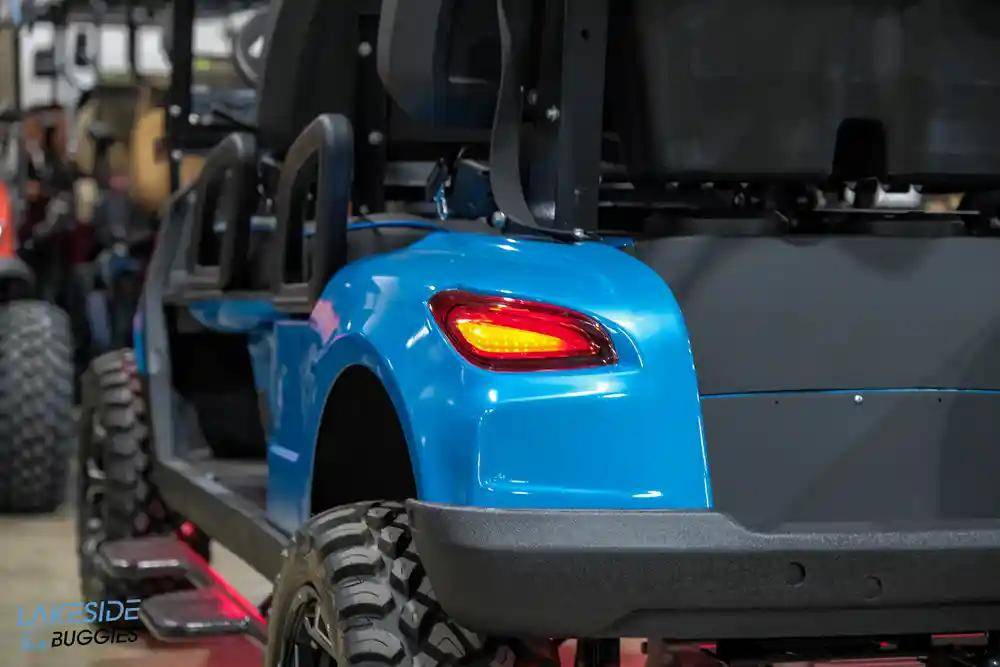 2025 VIBE EV - EV4F  Ocean Breeze Blue 4 Forward Passenger Street Legal Golf Cart -  Vibe EV at LakesideBuggies.com