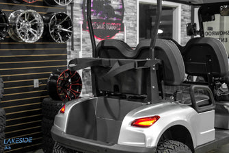 2025 VIBE EV - FLEX 4F  Blade Silver 4 Forward Passenger Street Legal Golf Cart -  Vibe EV at LakesideBuggies.com