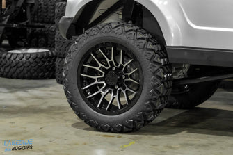 2025 VIBE EV - FLEX 4F  Blade Silver 4 Forward Passenger Street Legal Golf Cart -  Vibe EV at LakesideBuggies.com