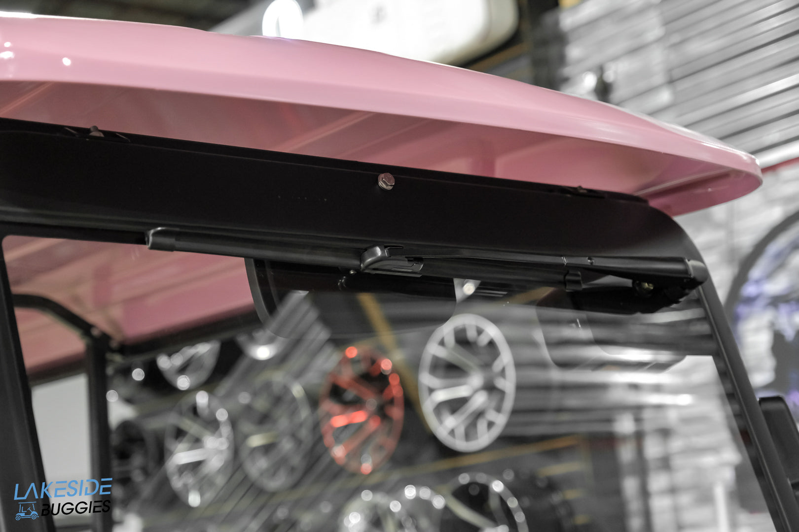2025 VIBE EV - EV4  Awareness Pink 4 Passenger Street Legal Golf Cart -  Vibe EV at LakesideBuggies.com
