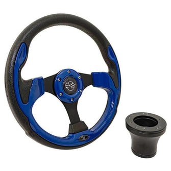 Lakeside Buggies Club Car Precedent Blue Rally Steering Wheel Kit 04-Up- 06-055 GTW Steering accessories