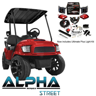 Lakeside Buggies Club Car Precedent/Tempo ALPHA Street Body Kit in Red with Ultimate Plus Light Kit- 05-026KS nivelpart NEED TO SORT