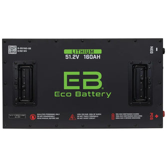 Eco Lithium Battery Complete Bundle for Club Car Carryall 51.2V 160Ah Eco Battery Parts and Accessories