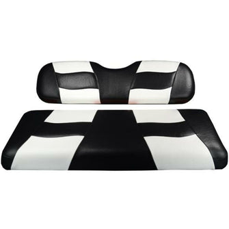 Lakeside Buggies MadJax® Riptide Black/White Two-Tone Genesis 150 Rear Seat Covers- 10-123 MadJax Premium seat cushions and covers
