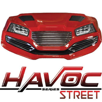 Lakeside Buggies Yamaha G29/Drive HAVOC Street Style Front Cowl Kit in Red (Years 2007-2016)- 05-046CS Yamaha Front body