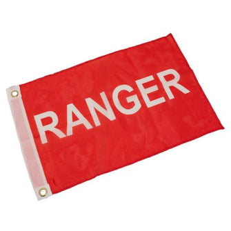 Lakeside Buggies Red Ranger Flag w/ White Letters 12" X 18"- 55532 Lakeside Buggies Direct Decals and graphics