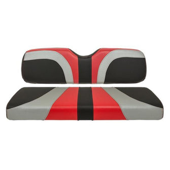 Lakeside Buggies RedDot® Blade Front Seat Covers for Club Car DS – Red / Silver / Black Carbon Fiber- 10-292 GTW Premium seat cushions and covers