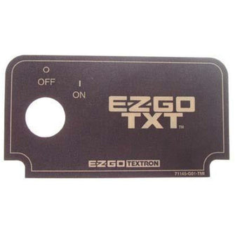 Lakeside Buggies EZGO TXT Key Switch Decal (Years 1994-2013)- 6718 EZGO Dash