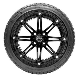 Lakeside Buggies 14” GTW Element Matte Black Wheels with 18” Fusion DOT Street Tires – Set of 4- A19-414 GTW Tire & Wheel Combos