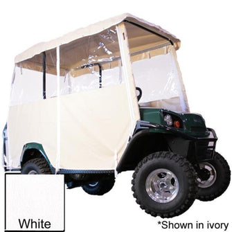 Lakeside Buggies White 4-Passenger Over-The-Top Vinyl Enclosure For Club Car Villager w/80″ Stretch/Eagle Top- 62073 RedDot Enclosures