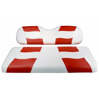 Lakeside Buggies MadJax® Riptide White/Red Two-Tone Genesis 150 Rear Seat Cushions- 10-143P MadJax Seat kits