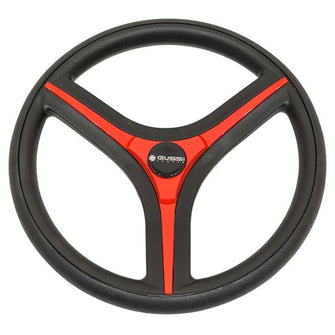 Lakeside Buggies Gussi Italia® Brenta Black/Red Steering Wheel Club Car Precedent (Years 2004-Up)- 06-133 Gussi Steering accessories