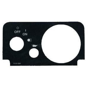 Lakeside Buggies Console Plate For Fuel & Oil Light For TXT Fleet (Years 2010-Up)- 31656 EZGO Other interior accessories
