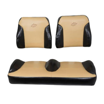 Lakeside Buggies Club Car Precedent Black/Tan Suite Seats (Years 2012-Up)- 31776 Club Car Premium seat cushions and covers