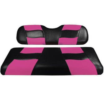 Lakeside Buggies MadJax® Riptide Black/Pink Two-Tone EZGO TXT & RXV Front Seat Covers- 10-183 MadJax Premium seat cushions and covers