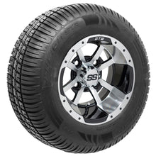 Lakeside Buggies 10” GTW Storm Trooper Black and Machined Wheels with 20” Fusion DOT Street Tires – Set of 4- A19-323 GTW Tire & Wheel Combos
