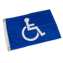 Lakeside Buggies Handicap Flag Blue w/White Logo 12" X 18"- 55529 Lakeside Buggies Direct Decals and graphics