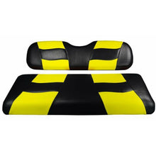 Lakeside Buggies MadJax® Riptide Black/Yellow Two-Tone Genesis 150 Rear Seat Covers- 10-138 MadJax Premium seat cushions and covers