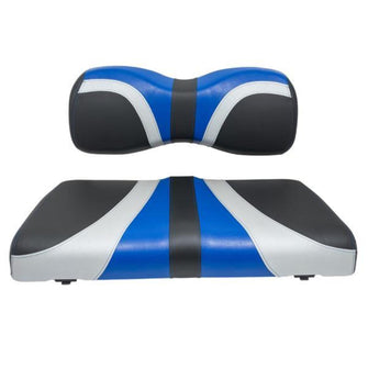 Lakeside Buggies RedDot® Blade Front Seat Covers for Yamaha Drive/Drive2 – Alpha Blue / Silver / Black Carbon Fiber- 10-288 GTW Premium seat cushions and covers