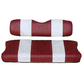 Lakeside Buggies Club Car DS Red / White Seat Cover Set (Years 2000.5-Up)- 20018 Club Car Premium seat cushions and covers