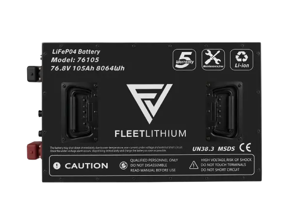 76 Volt 105 AH Fleet Lithium Bundle PN# FL-76-VLT-105 Fleet Lithium 