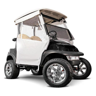 Lakeside Buggies Club Car Precdent White 3-Sided Track-Style Enclosure w/Full Back & Hooks (Years 2004-Up)- 61921 Club Car Enclosures